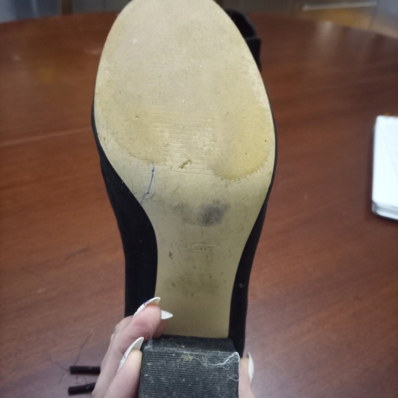 Aldo Black Suede Ankle Booties - Picture 4 of 6